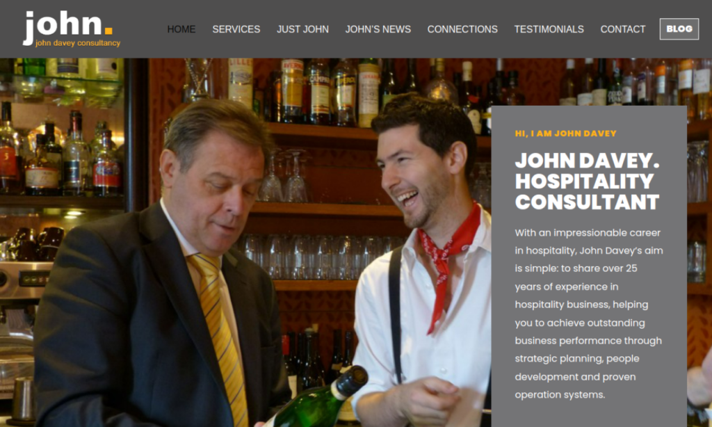 John Davey Consultancy website homepage